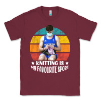 Burgundy tom daley knitting is my favourite sport  3 Classic Tee - artisFamous