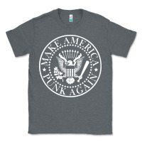 Charcoal Heather funny make america punk again vintage rock seal Classic Tee - artisFamous