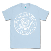 Dusty Blue funny make america punk again vintage rock seal Classic Tee - artisFamous