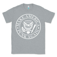 Heather Grey funny make america punk again vintage rock seal Classic Tee - artisFamous
