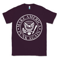 Plum funny make america punk again vintage rock seal Classic Tee - artisFamous