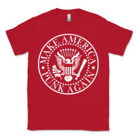 Red funny make america punk again vintage rock seal Classic Tee - artisFamous