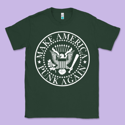 Funny Make America Punk Again Vintage Rock Seal Classic Tee Designed By Artisfamous