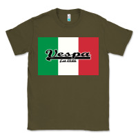 Army Green vespa motorcycle Classic Tee - artisFamous