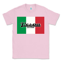 Bubblegum Pink vespa motorcycle Classic Tee - artisFamous