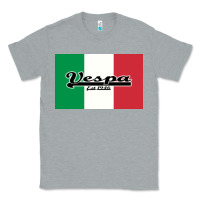 Heather Grey vespa motorcycle Classic Tee - artisFamous