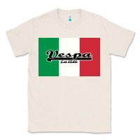 Natural vespa motorcycle Classic Tee - artisFamous