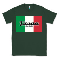 Sports Green vespa motorcycle Classic Tee - artisFamous