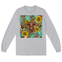 Moon Dust western highland cow Long Sleeve Tee - BarkalooDesign