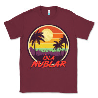 Burgundy isla nublar holiday Classic Tee - artisFamous