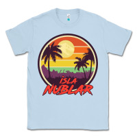 Dusty Blue isla nublar holiday Classic Tee - artisFamous