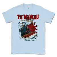 Dusty Blue fu manchu Classic Tee - artisFamous