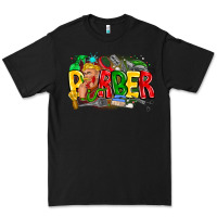 Black barber Premium Tee - CowhideDigitalArt