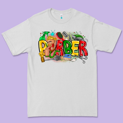 Barber Premium Tee Designed By Cowhidedigitalart