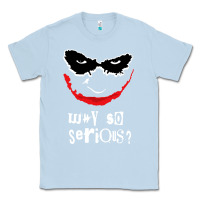 Dusty Blue why so serious Classic Tee - artisFamous