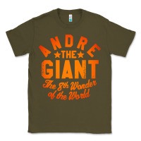 Army Green andre the giant 8th wonder of the world Classic Tee - artisFamous
