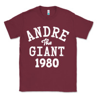 Burgundy andre the giant 1980 Classic Tee - artisFamous