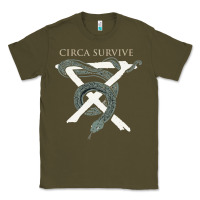 Army Green Circa Survive Classic Tee - artisFamous