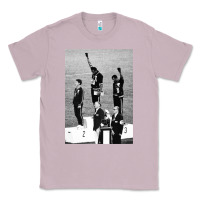 Lilac black power black fist 1968 olympics Classic Tee - artisFamous