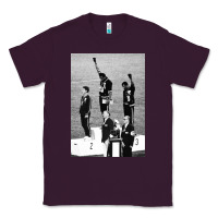 Plum black power black fist 1968 olympics Classic Tee - artisFamous