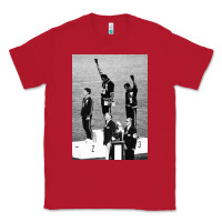 Red black power black fist 1968 olympics Classic Tee - artisFamous