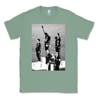Sage black power black fist 1968 olympics Classic Tee - artisFamous