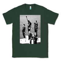 Sports Green black power black fist 1968 olympics Classic Tee - artisFamous