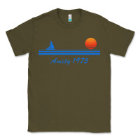 Army Green amity island 1975 Classic Tee - artisFamous