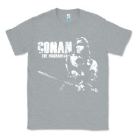 Heather Grey conan the barbarian vintage Classic Tee - artisFamous