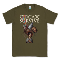 Army Green Circa Survive Classic Tee - artisFamous