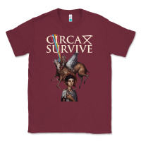 Burgundy Circa Survive Classic Tee - artisFamous