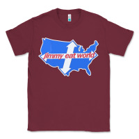 Burgundy Jimmy Eat World Classic Tee - artisFamous