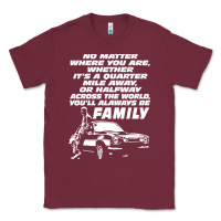 Burgundy fast and furious Classic Tee - artisFamous