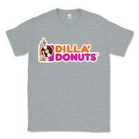Heather Grey dilla' donuts Classic Tee - artisFamous