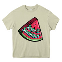 Mossy sweet summer watermelon 1 Heavy Core Tee - BundleAndBundleShop