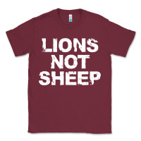 Burgundy lions not sheep Classic Tee - artisFamous