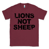 Burgundy lions not sheep Classic Tee - artisFamous