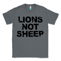 Charcoal Heather lions not sheep Classic Tee - artisFamous