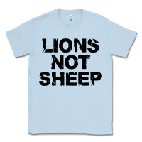 Dusty Blue lions not sheep Classic Tee - artisFamous