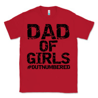 Red dad of girls Classic Tee - artisFamous