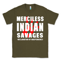 Army Green merciless indian savages Classic Tee - artisFamous