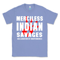 Colony Blue merciless indian savages Classic Tee - artisFamous