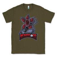 Army Green hawkins demodogs Classic Tee - artisFamous