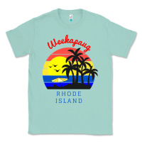 Seafoam weekapaug, rhode island sunset Classic Tee - artisFamous