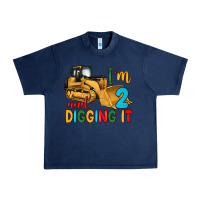 Navy i'm 2 and digging it Urban Heavy Tee - Artiststas