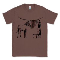 Chestnut Banksy Zebra Classic Tee - artisFamous