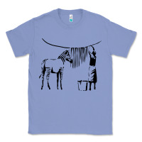 Colony Blue Banksy Zebra Classic Tee - artisFamous