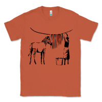 Copper Banksy Zebra Classic Tee - artisFamous