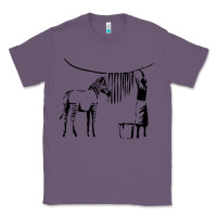 Lavender Banksy Zebra Classic Tee - artisFamous