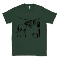 Sports Green Banksy Zebra Classic Tee - artisFamous